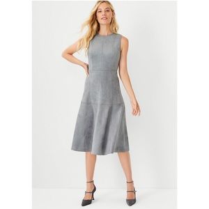 Ann Taylor Faux Suede Midi Dress